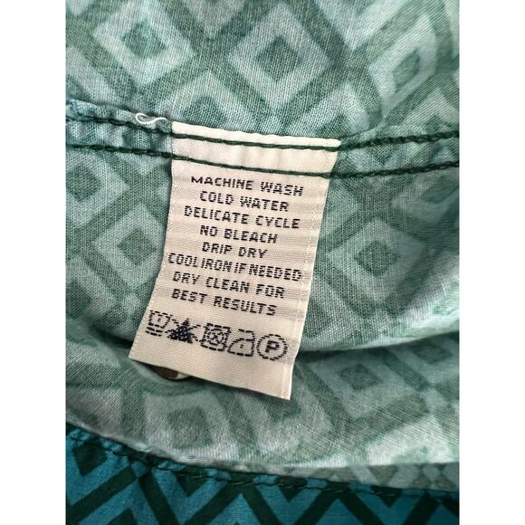 Reyn Spooner Japanese spun‎ rayon button up shirt geometric men’s size XL - Picture 4 of 7